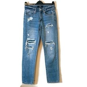 AERO Boyfriend Jeans Aeropostale High Rise Distressed Relaxed Fit Women’s 0 25